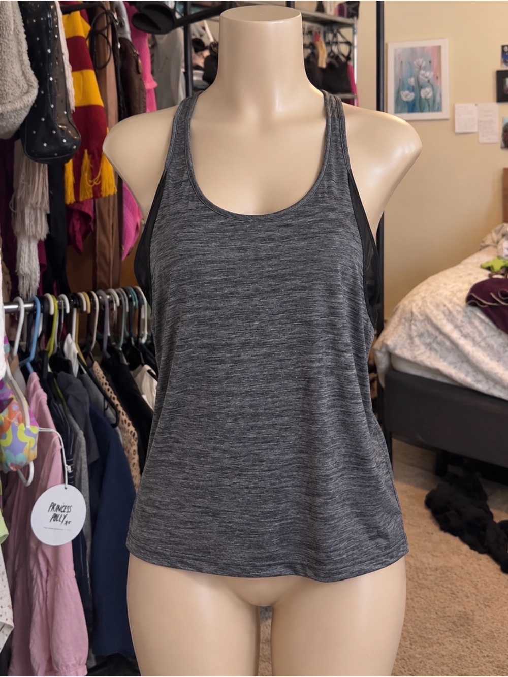 lululemon athletica Charcoal Gray Racerback Tank
